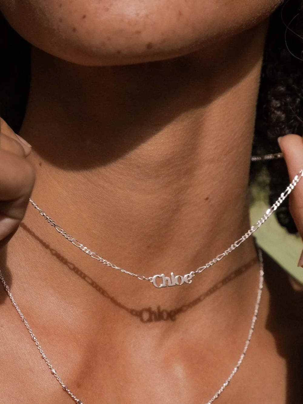 Daisy London Personalised Necklace Sterling Silver, view 2