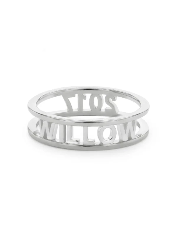 Daisy London Personalised Ring Sterling Silver
