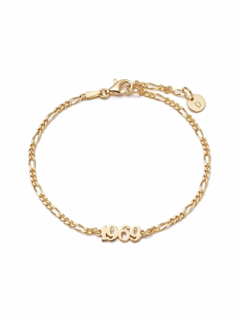 Daisy London Personalised Year Bracelet 18ct Gold Plate