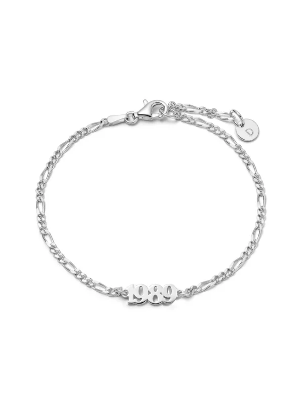 Daisy London Personalised Year Bracelet Sterling Silver (Taylor's Version)