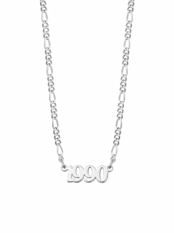 Daisy London Personalised Year Necklace Sterling Silver