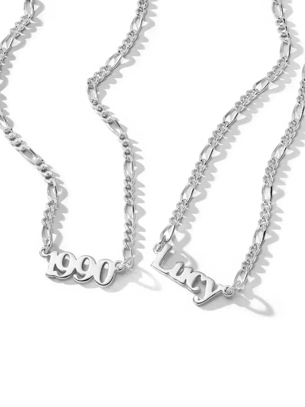 Daisy London Personalised Year Necklace Sterling Silver, view 5