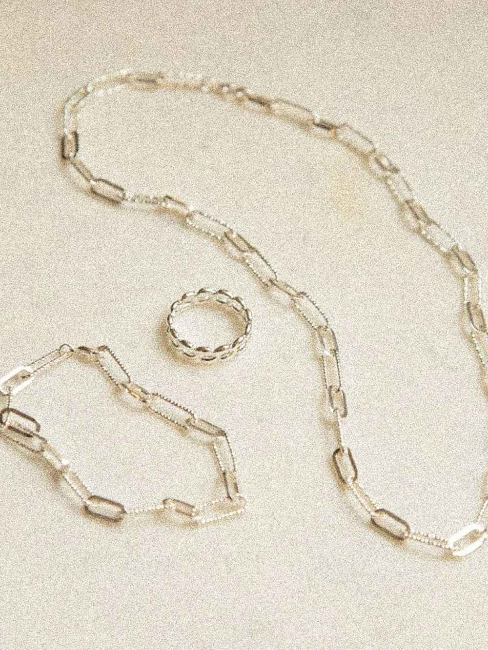 Daisy London Polly Chain Look Silver Plate, view 3