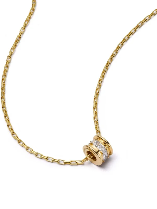 Daisy London Polly Crystal Bead Necklace 18ct Gold Plate