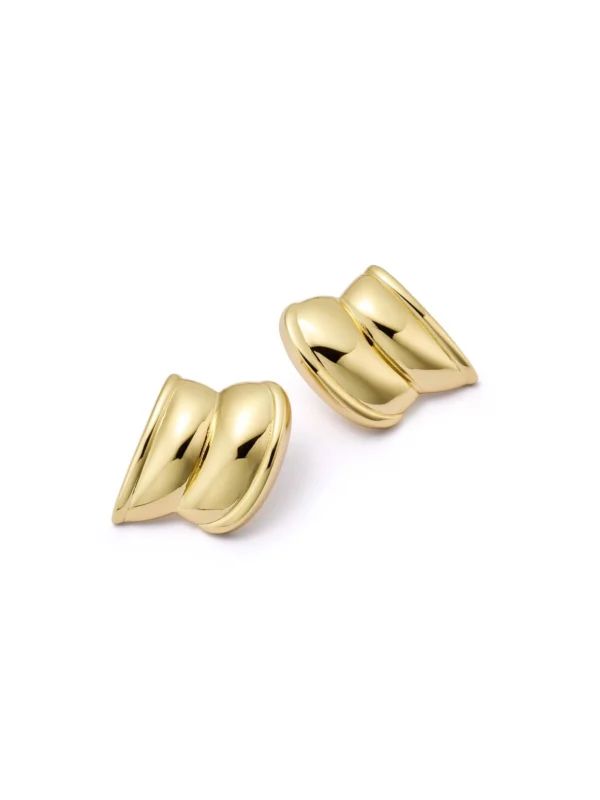 Daisy London Polly Cuff Stud Earrings 18ct Gold Plate
