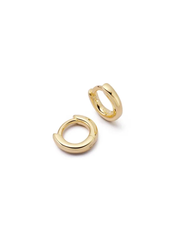 Daisy London Polly Essential Huggie Earrings 18ct Gold Plate