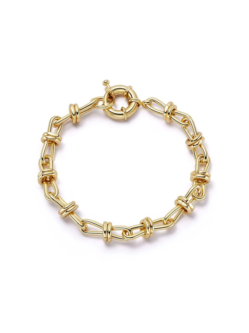 Daisy London Polly Knot Chain Bracelet 18ct Gold Plate