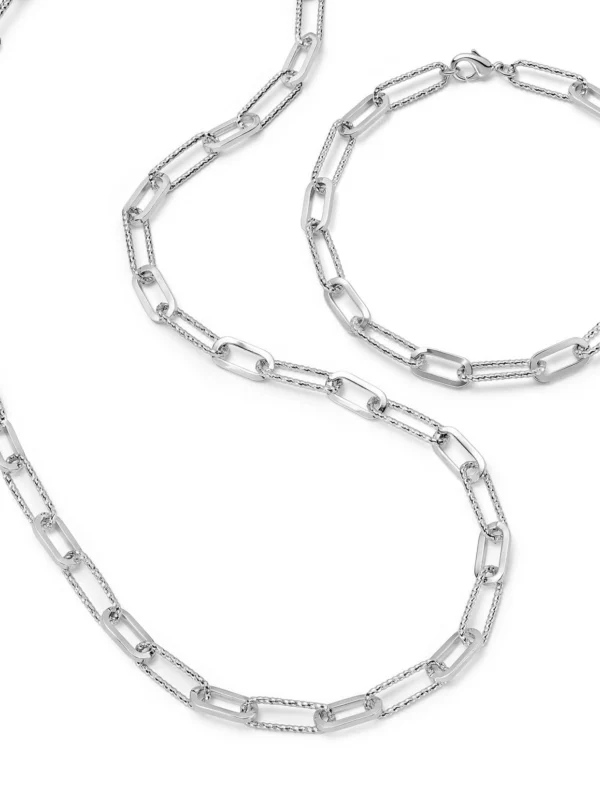 Daisy London Polly Paper Clip Layering Set Silver Plate
