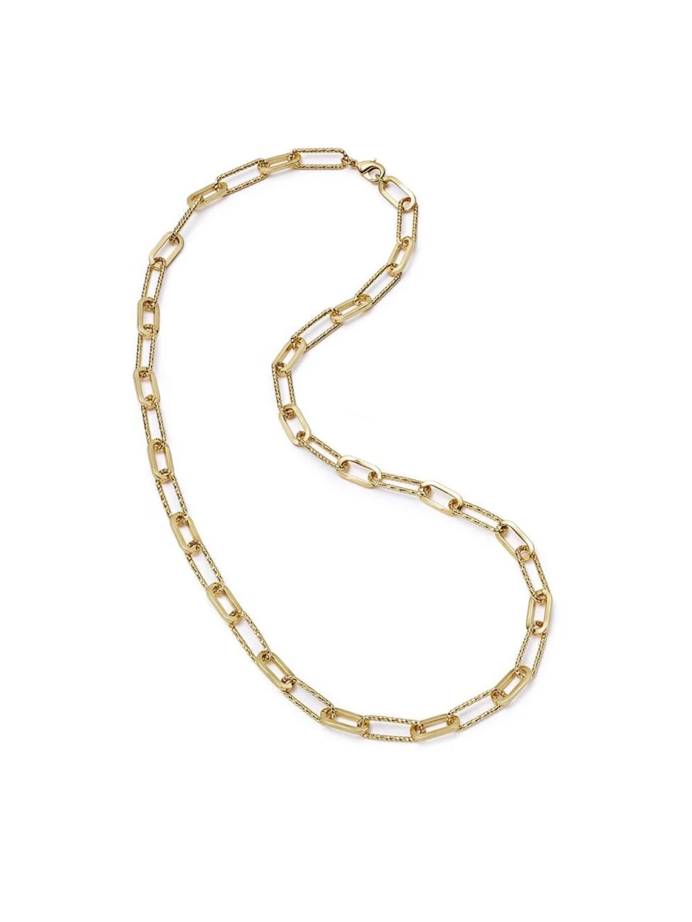 Daisy London Polly Paperclip Chain Necklace 18ct Gold Plate
