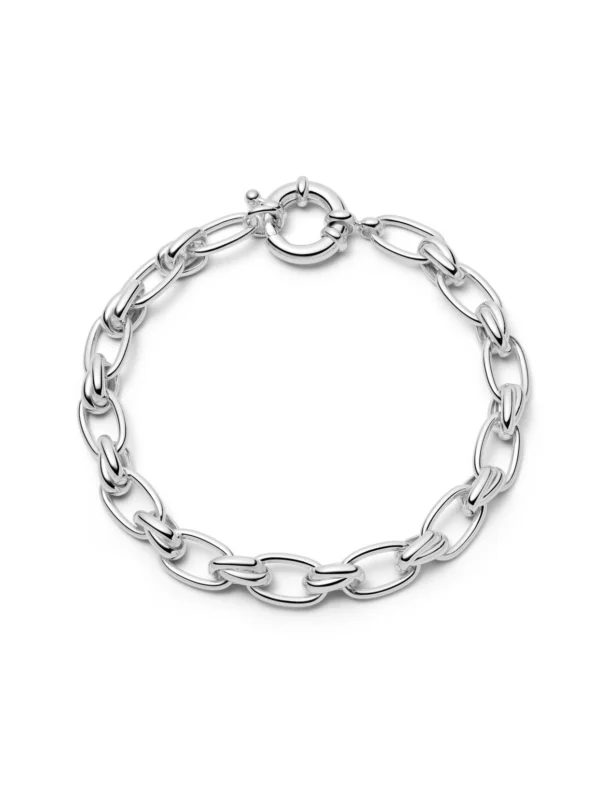 Daisy London Polly Vintage Link Chain Bracelet Silver Plate