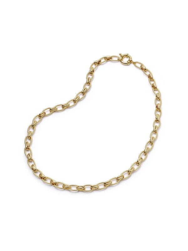 Daisy London Polly Vintage Link Chain Necklace 18ct Gold Plate