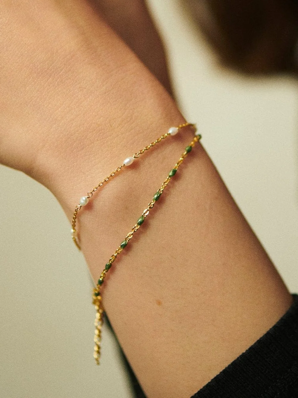 Daisy London Radiant Treasures Bracelet Stack 18ct Gold Plate, view 2