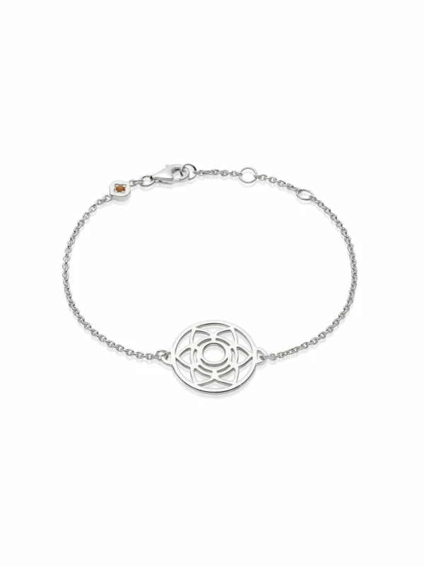 Daisy London Sacral Chakra Chain Bracelet Sterling Silver