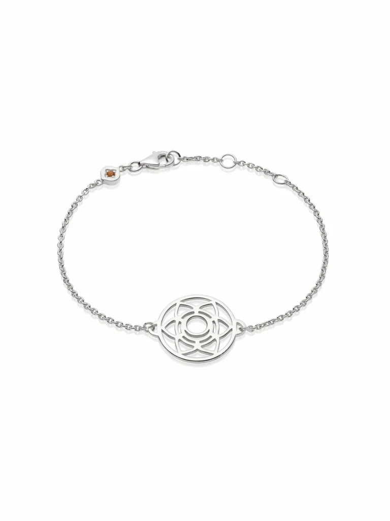 Daisy London Sacral Chakra Chain Bracelet Sterling Silver