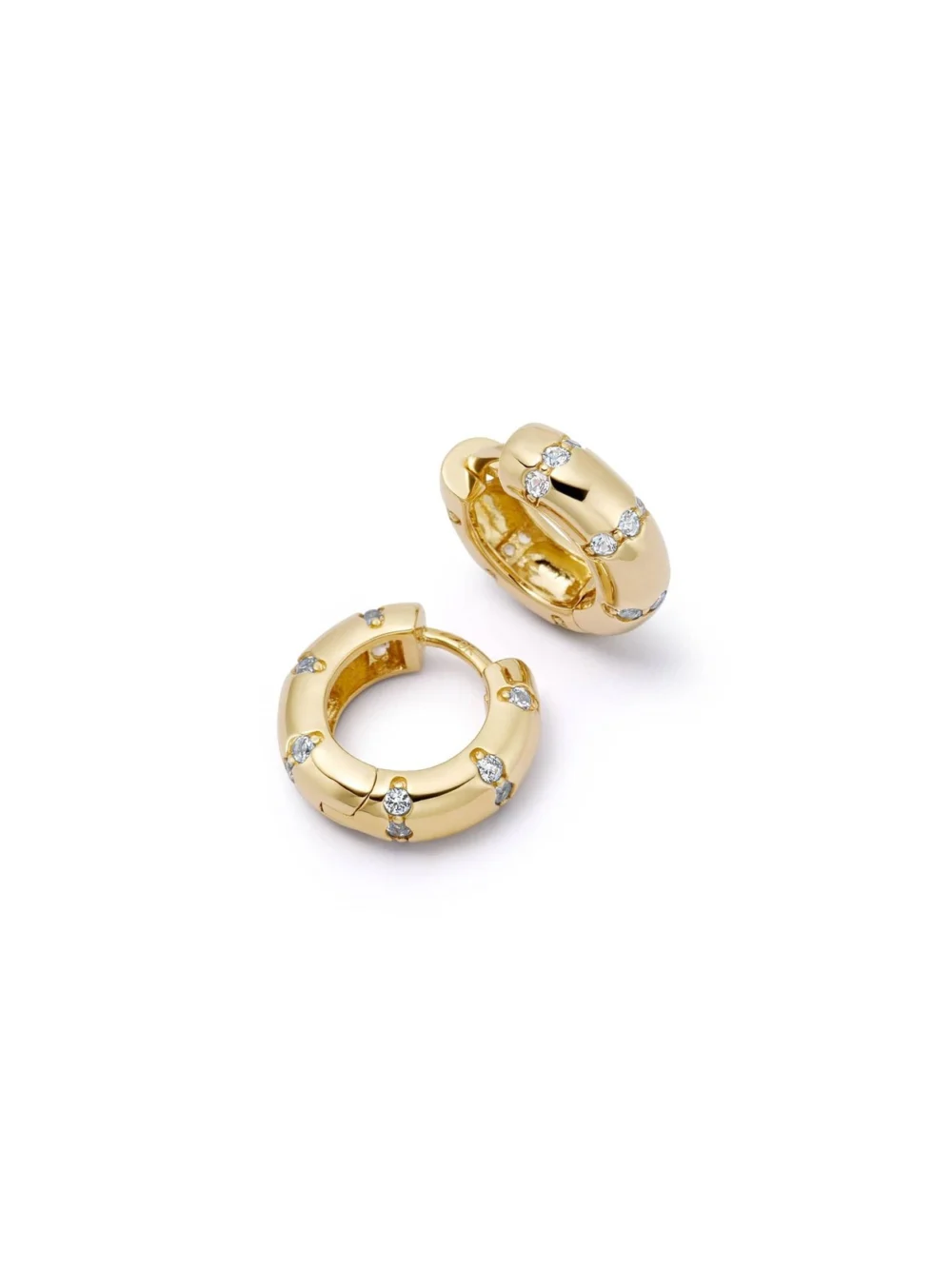 Daisy London Sapphire Hoop Earrings 9ct Solid Gold