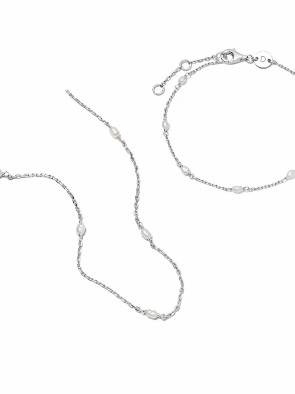 Daisy London Seed Pearl Layering Set Sterling Silver