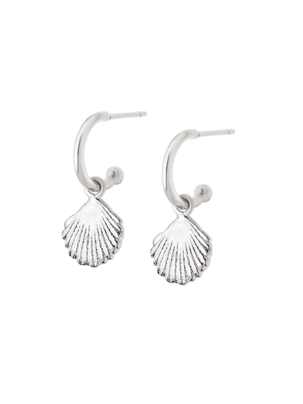 Daisy London Shell Drop Earrings Sterling Silver