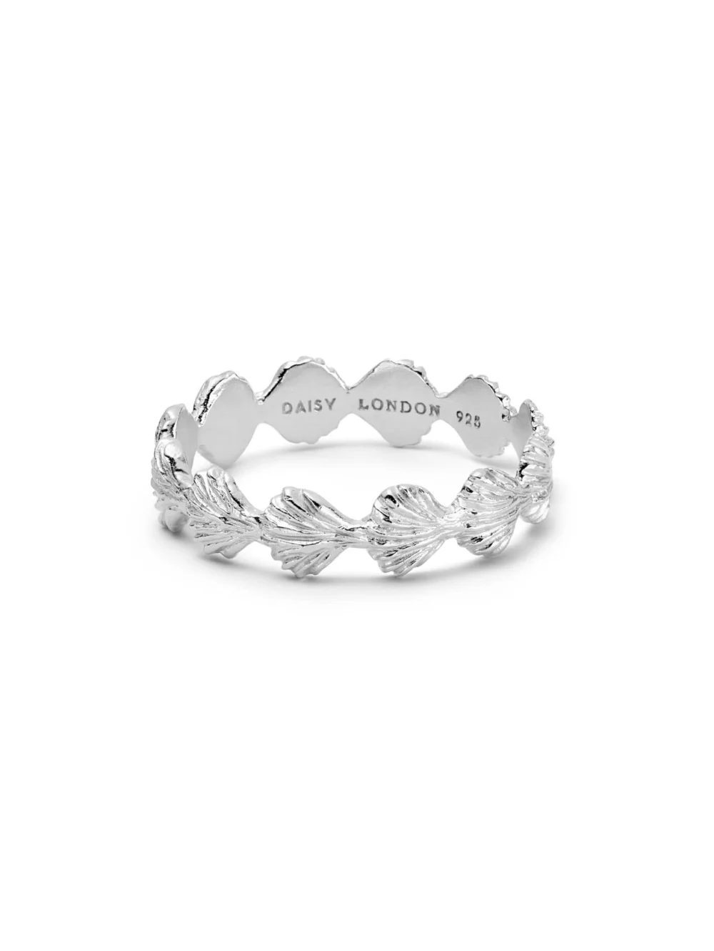 Daisy London Shell Stacking Ring Sterling Silver