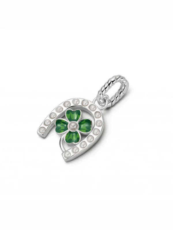 Daisy London Shrimps Clover Charm Pendant Sterling Silver