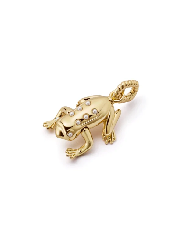 Daisy London Shrimps Frog Charm 18ct Gold Plate