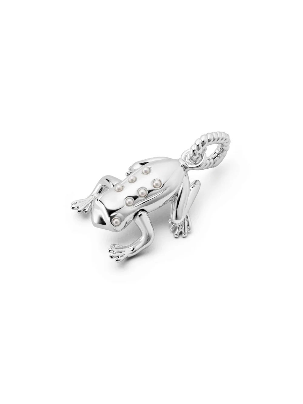Daisy London Shrimps Frog Charm Silver Plate