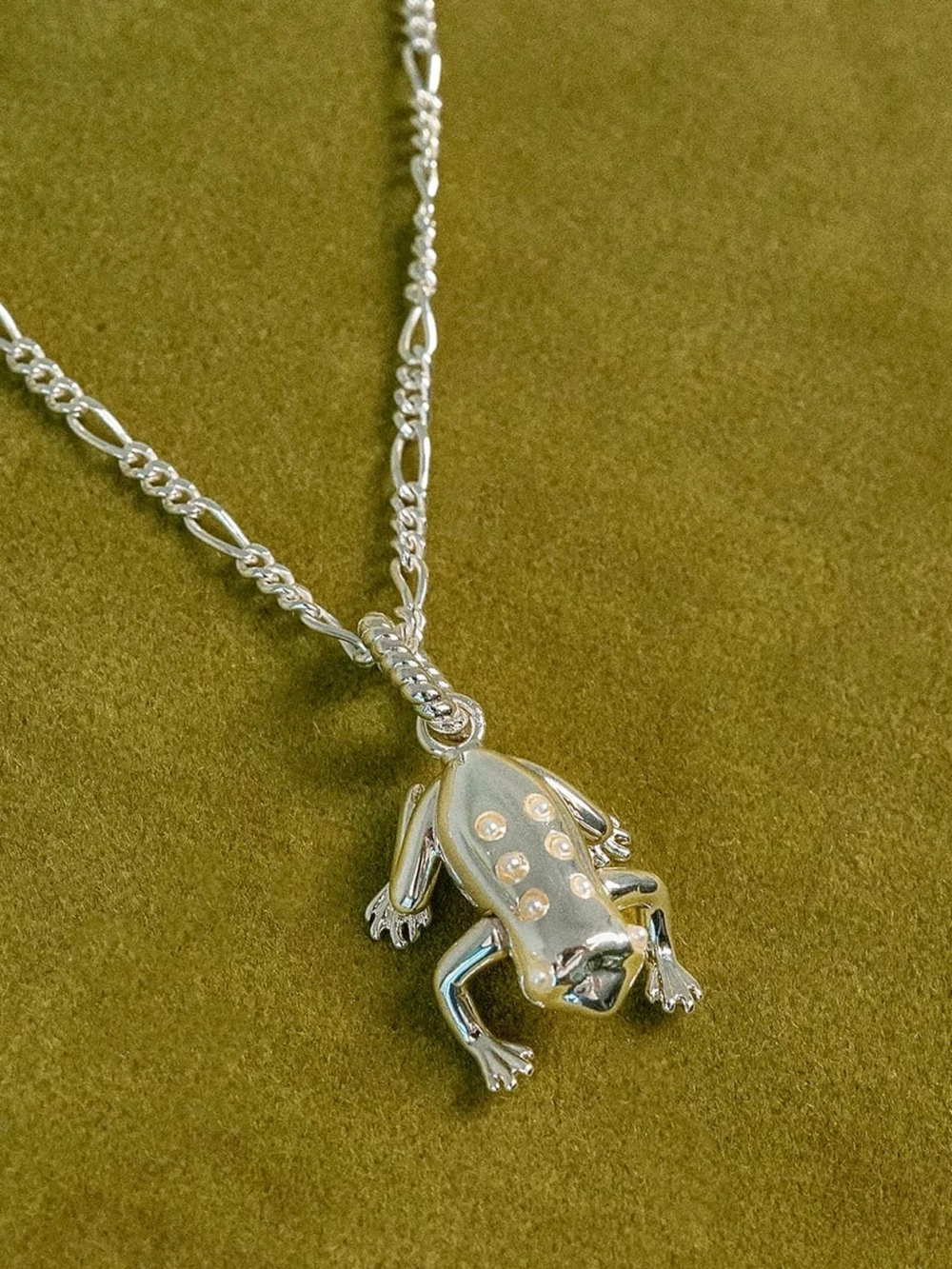Daisy London Shrimps Frog Charm Silver Plate, view 4
