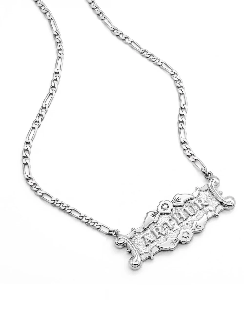 Daisy London Shrimps Ivy Personalised Necklace Silver Plate