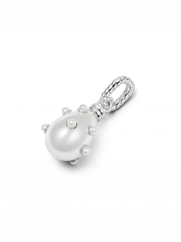 Daisy London Shrimps Pearl Charm Pendant Sterling Silver