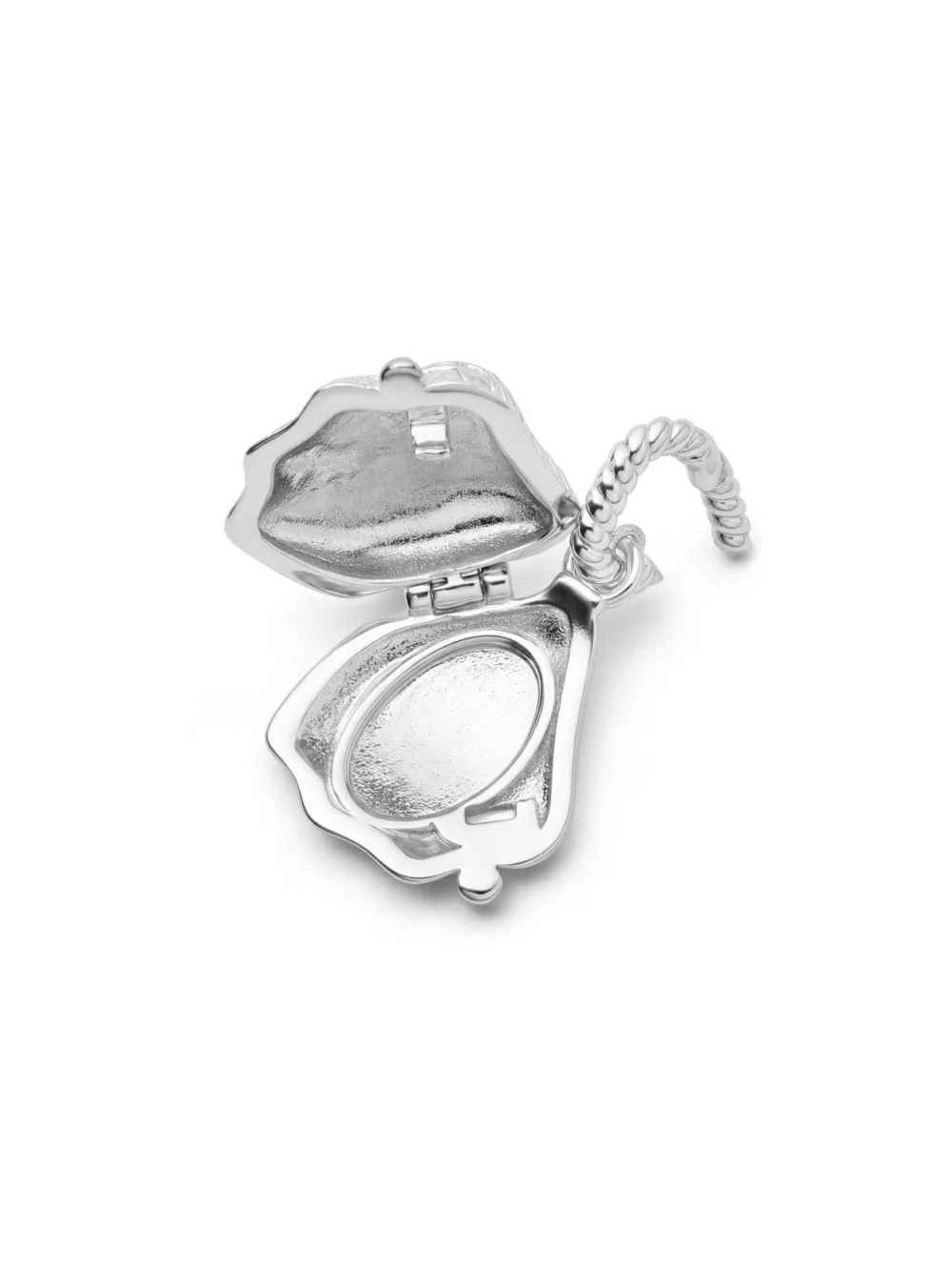 Daisy London Shrimps Shell Locket Charm Necklace Silver Plate, view 5