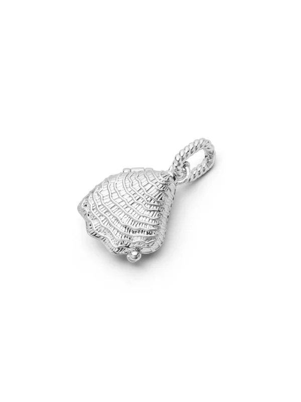 Daisy London Shrimps Shell Locket Charm Silver Plate