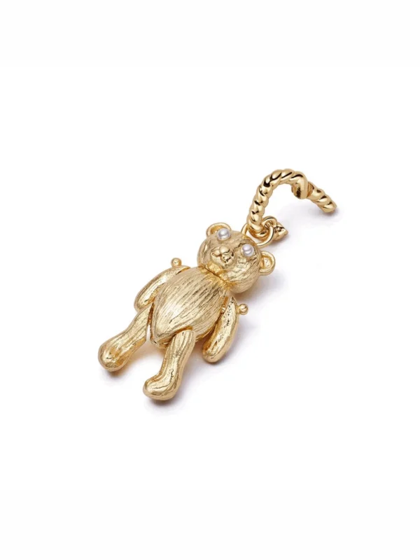 Daisy London Shrimps Teddy Bear Charm 18ct Gold Plate