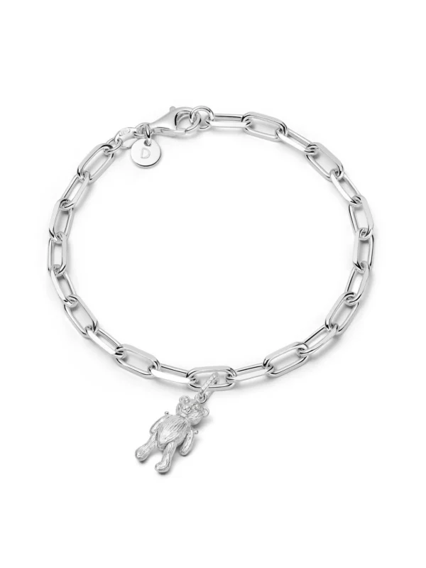 Daisy London Shrimps Teddy Bear Charm Bracelet Sterling Silver