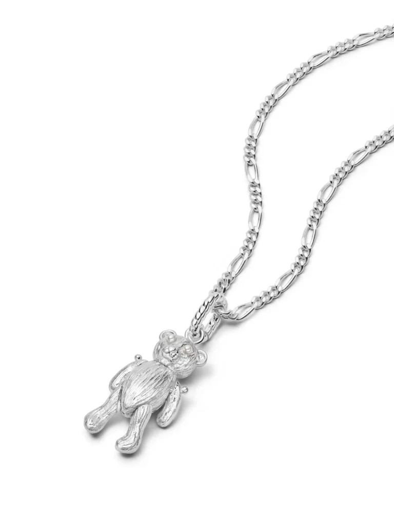 Daisy London Shrimps Teddy Bear Necklace Sterling Silver