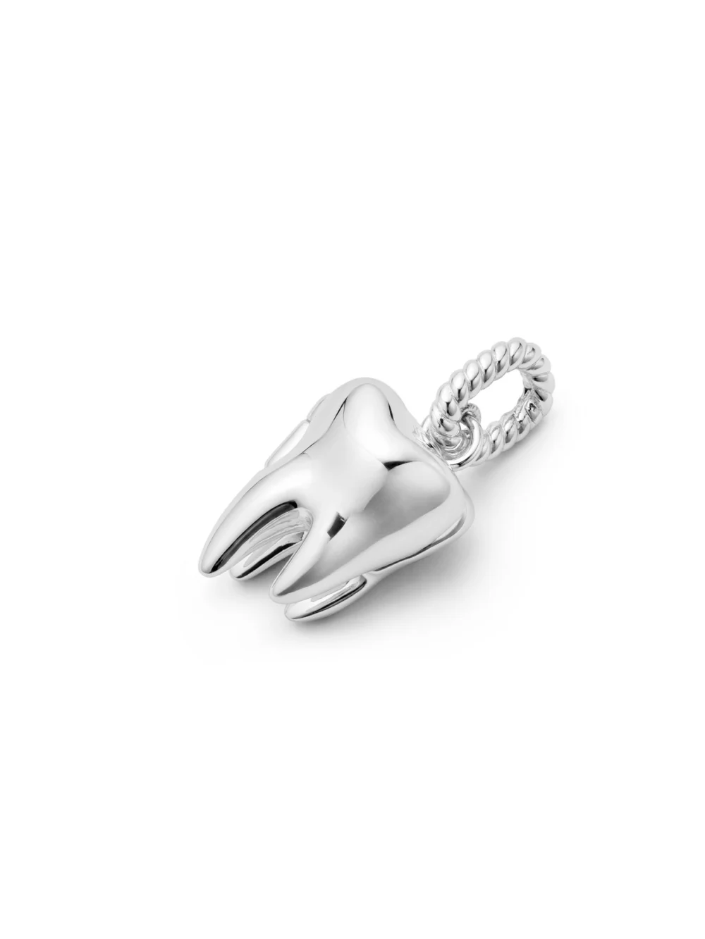 Daisy London Shrimps Tooth Locket Charm Silver Plate