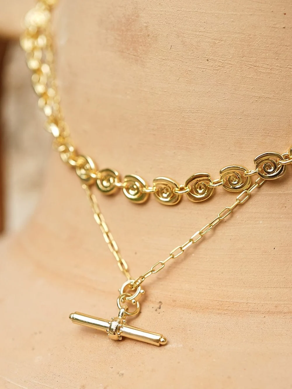 Daisy London Sol Necklace Layering Set 18ct Gold Plate, view 5