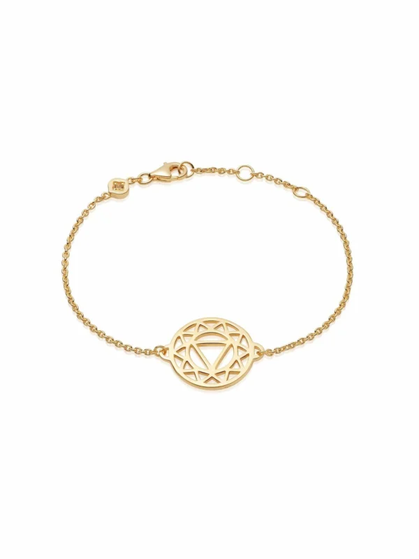 Daisy London Solar Plexus Chakra Chain Bracelet 18ct Gold Plate