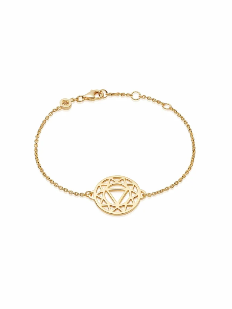 Daisy London Solar Plexus Chakra Chain Bracelet 18ct Gold Plate