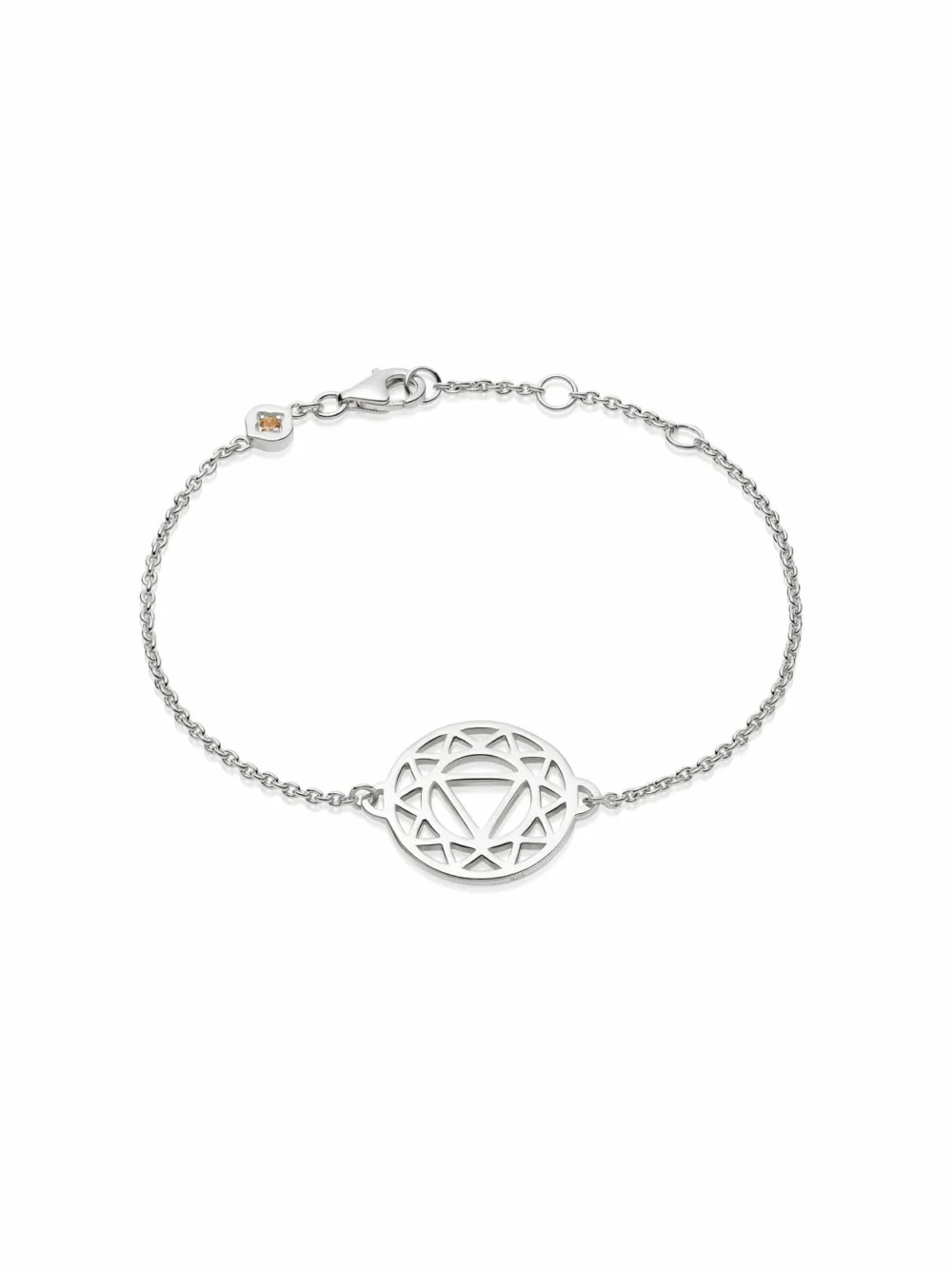 Daisy London Solar Plexus Chakra Chain Bracelet Sterling Silver
