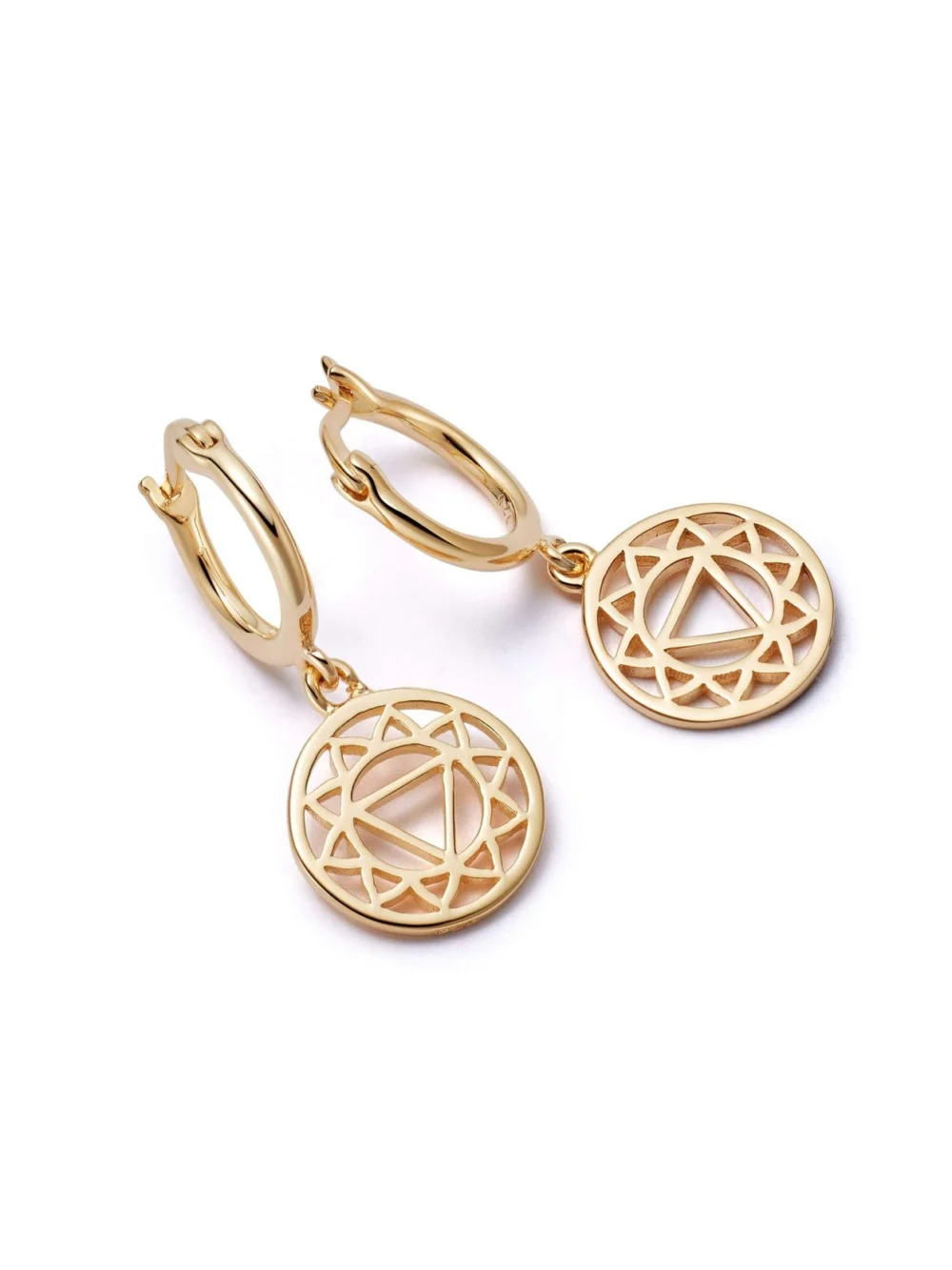 Daisy London Solar Plexus Chakra Earrings 18ct Gold Plate