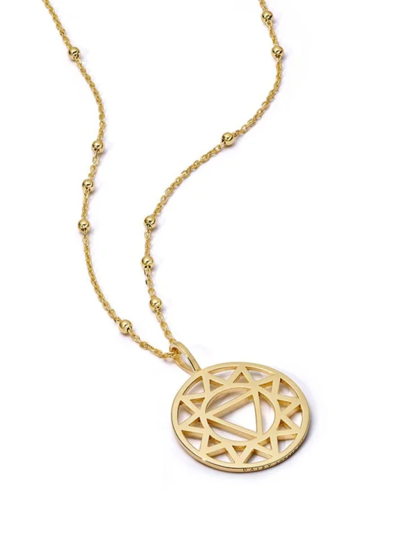 Daisy London Solar Plexus Chakra Necklace 18ct Gold Plate