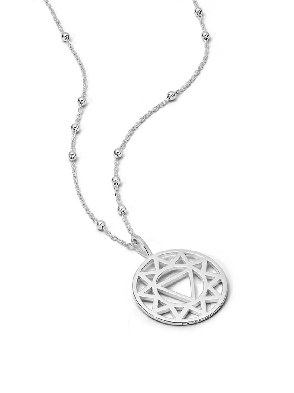Daisy London Solar Plexus Chakra Necklace Sterling Silver