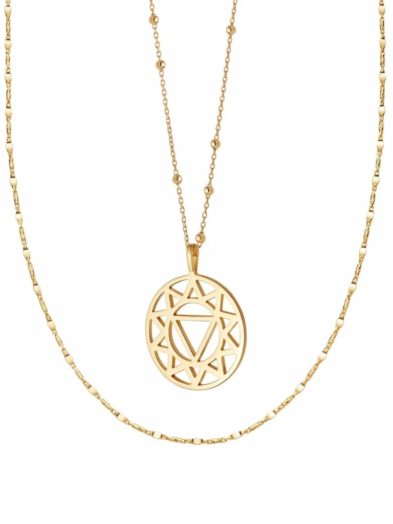 Daisy London Solar Plexus Necklace Layering Set 18ct Gold Plate