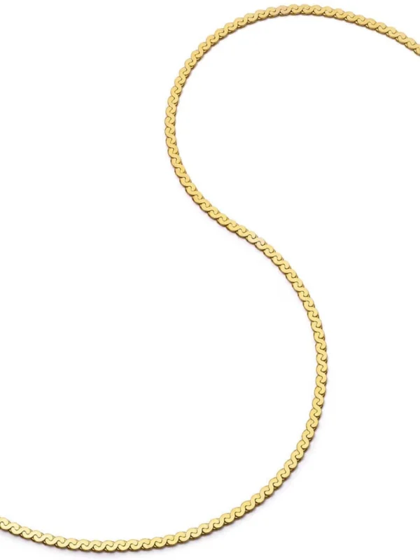 Daisy London Spiral Snake Chain Necklace 18ct Gold Plate