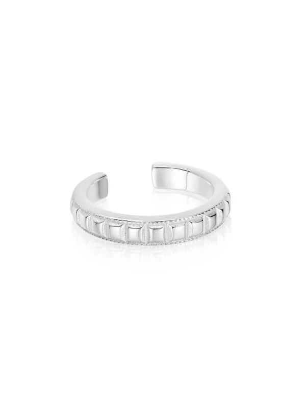 Daisy London Studded Ear Cuff Sterling Silver