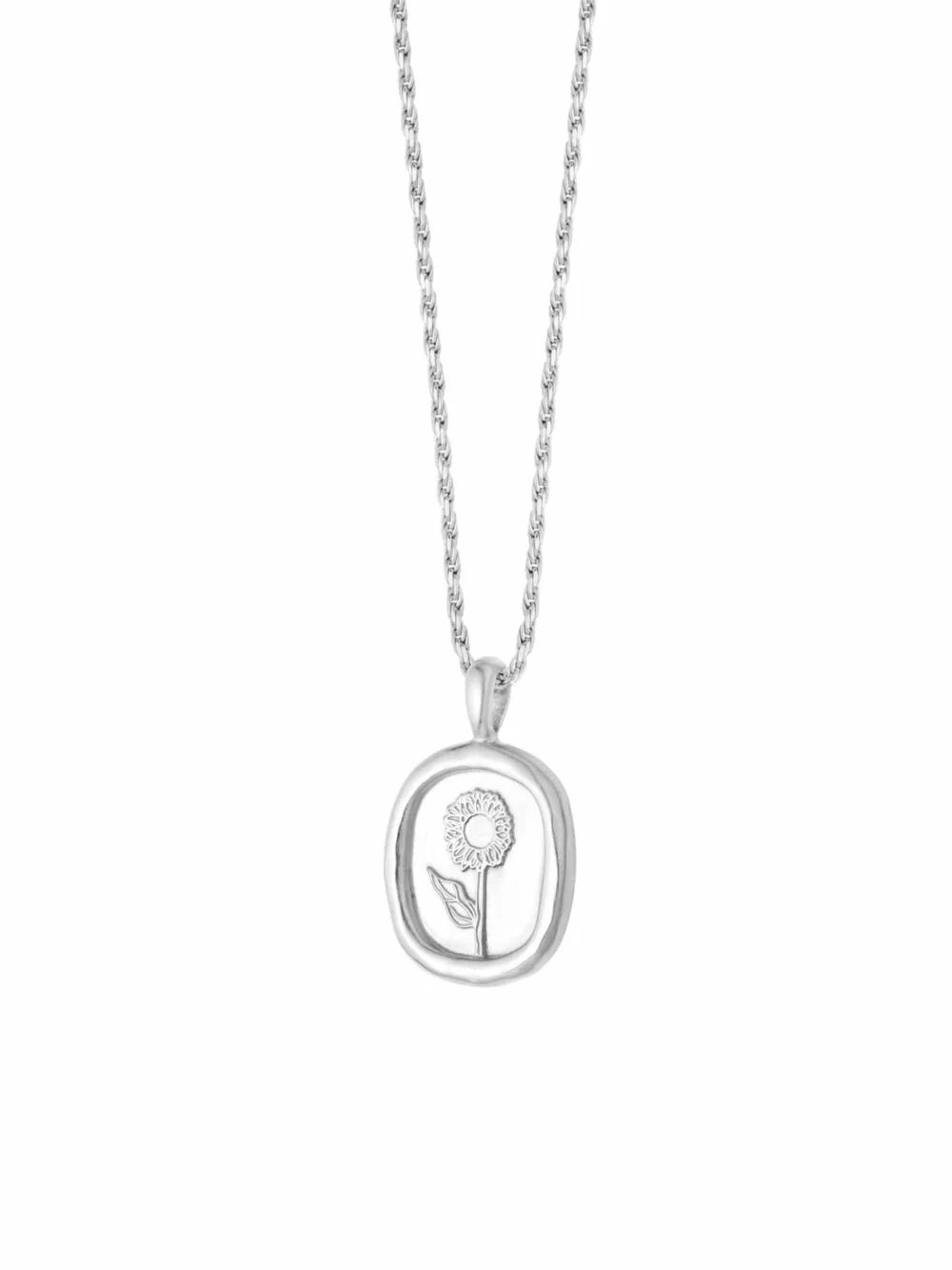 Daisy London Sunflower Necklace Sterling Silver