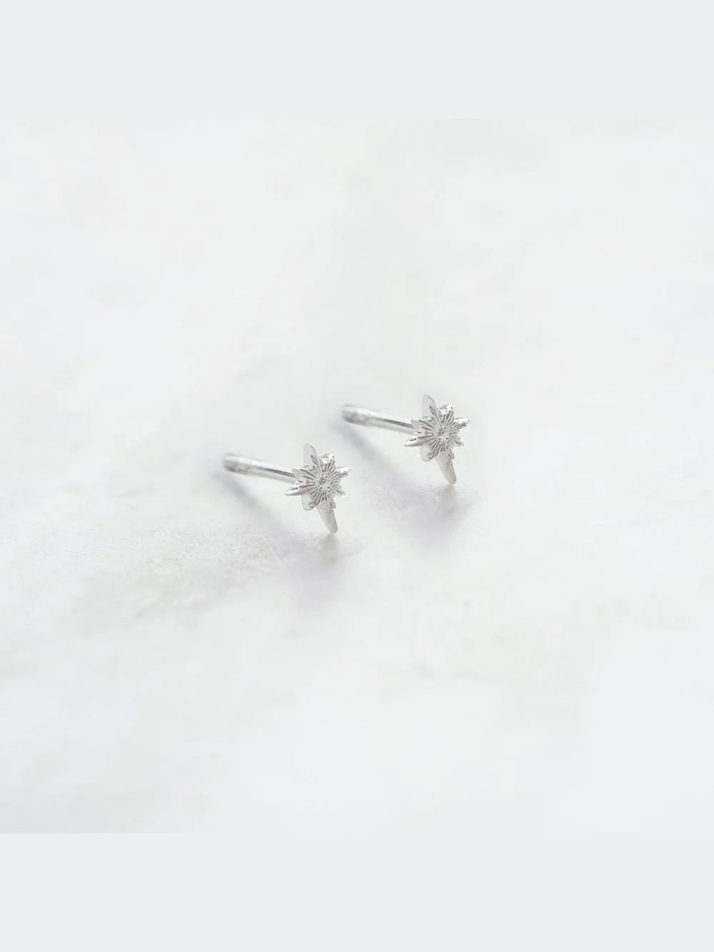 Daisy London Super Star Stud Earrings Sterling Silver, view 3