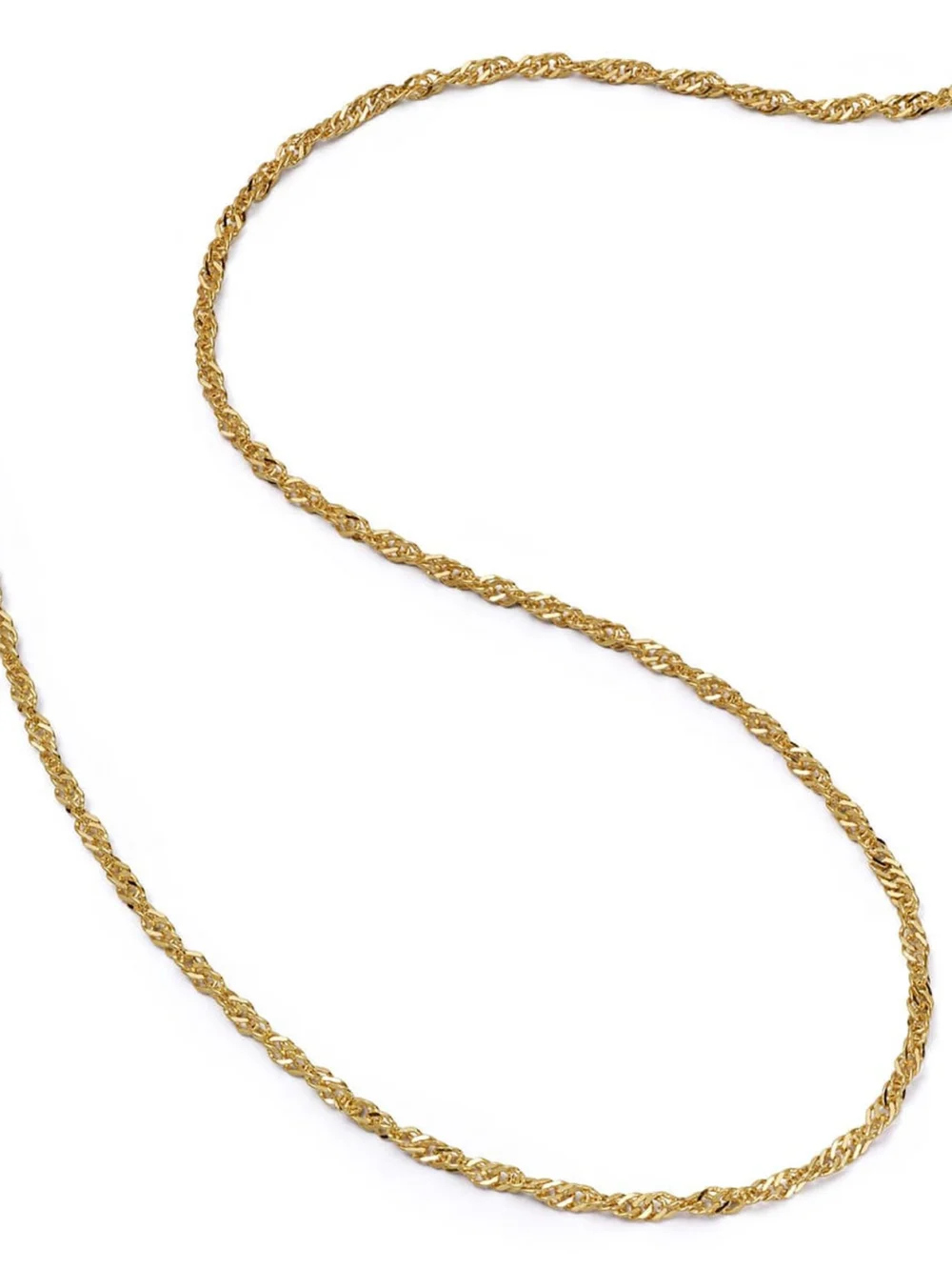 Daisy London Thick Singapore Layering Chain Necklace 18ct Gold Plate