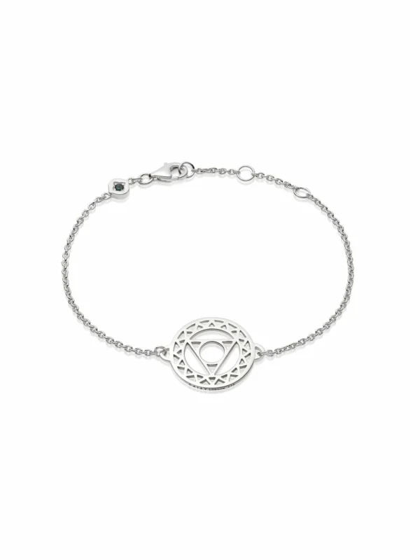 Daisy London Throat Chakra Chain Bracelet Sterling Silver