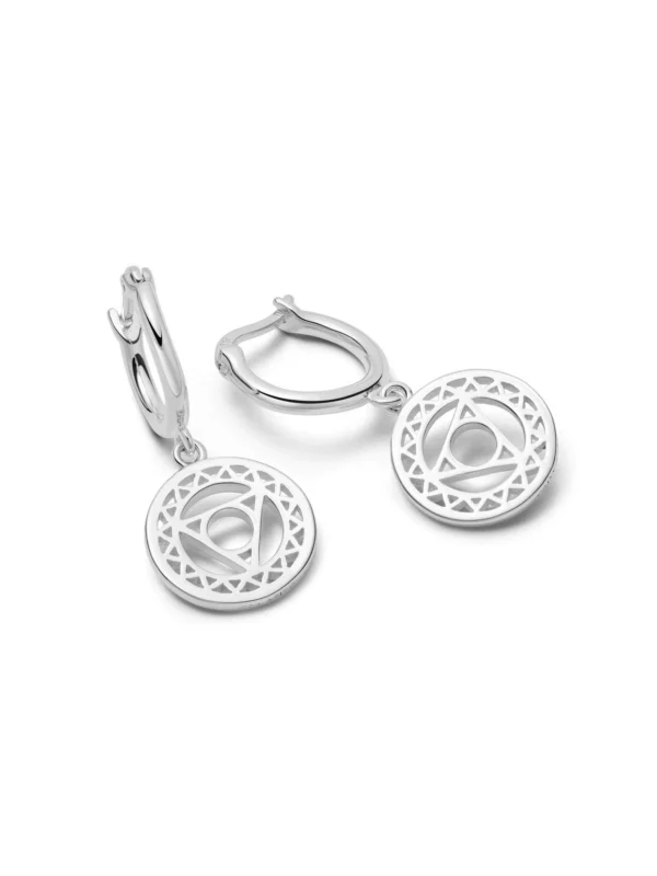 Daisy London Throat Chakra Earrings Sterling Silver