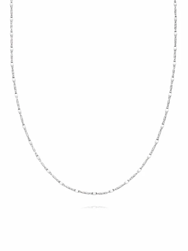 Daisy London Tidal Twist Chain Necklace Sterling Silver